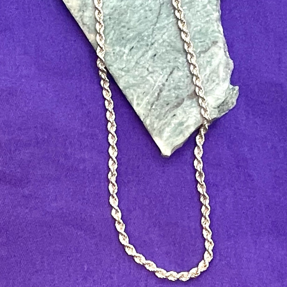Sterling Italian 30” Rope Chain - Picture 4 of 10